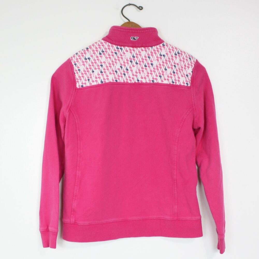Vineyard Vines Shep Shirt Women's Sz XS Pink Sailboat Everyday Basic Casual - Picture 3 of 4